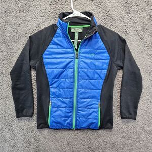 Lauren Active‎ Ralph Lauren Quilted Jacket Women Size Medium Blue Black